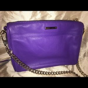 Purple Rebecca Minkoff MAC Leather Crossbody